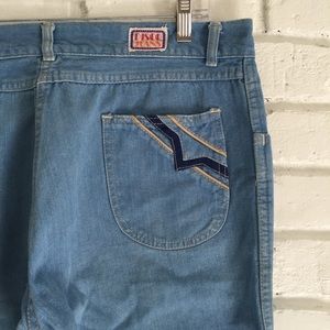 True 1970's Disco Jeans Wide Leg Pants